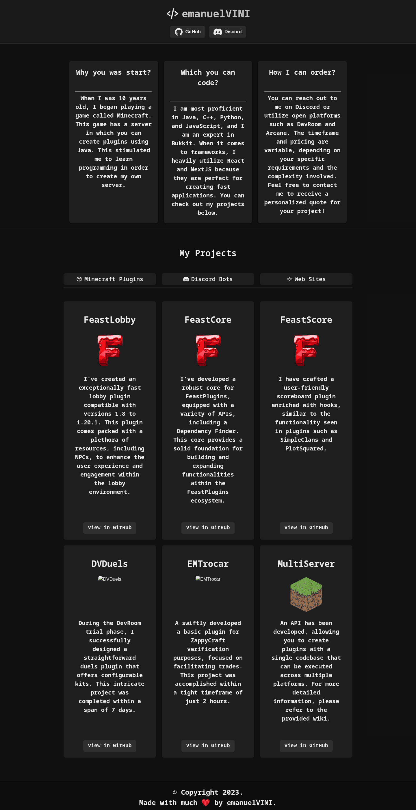 Portfólio histórico · distribuição estática · desktop