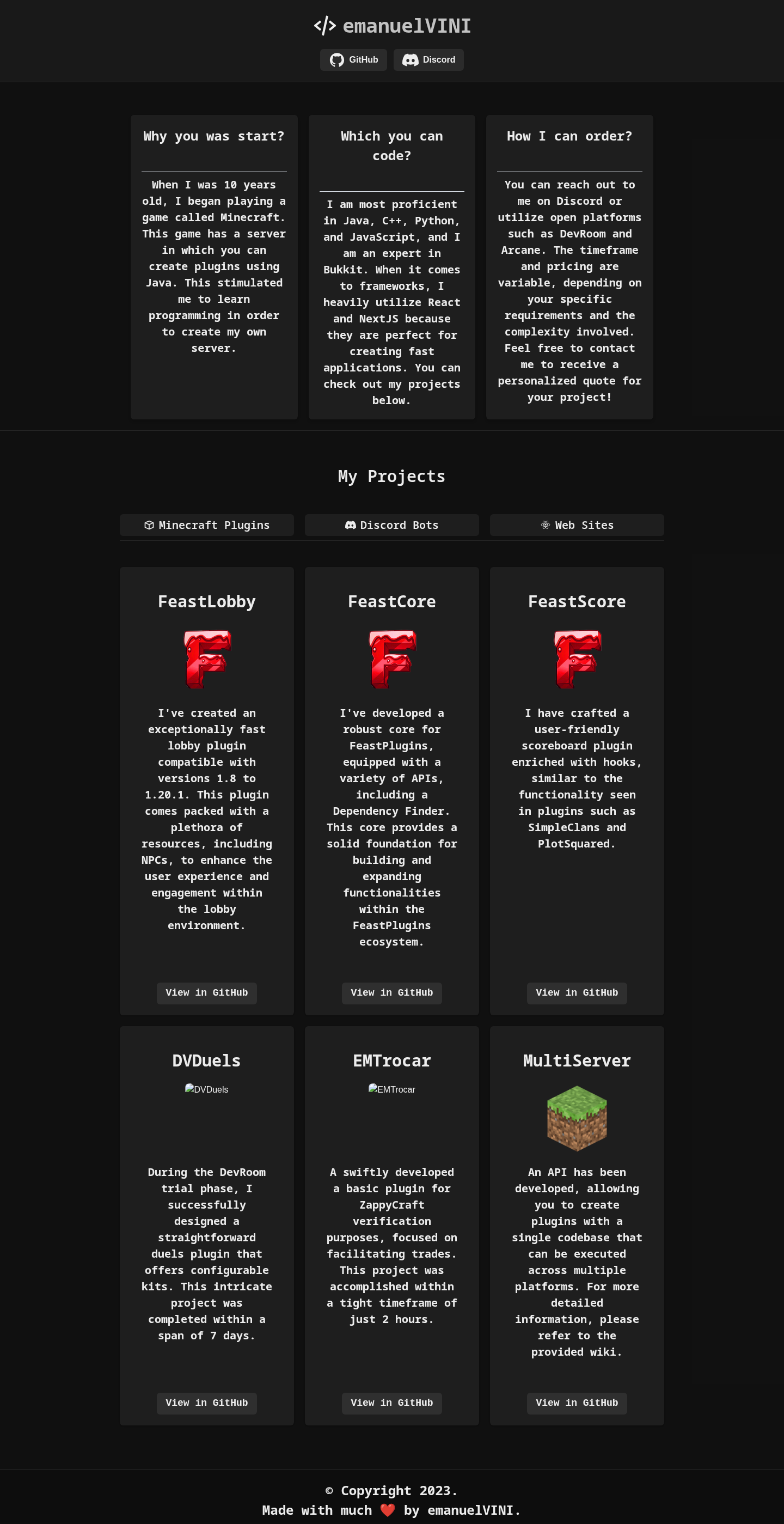 Portfólio histórico · distribuição estática · desktop